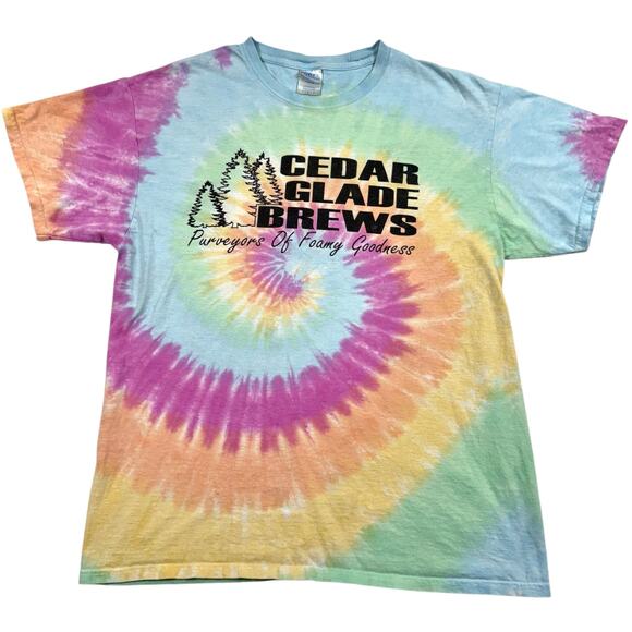 Vintage Cedar Glade Brews T Shirt Men's Size Large Murfreesboro TN Brewery - Picture 1 of 3